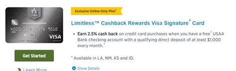 First of all, you must be activate usaa credit card before using for transaction. USAA Limitless 2.5% Cashback Everywhere Card Now Available In LA, NM, KS and ID - Doctor Of Credit