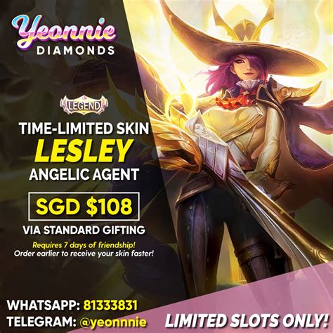 Mlbb Lesley Legend Skin Angelic Agent Video Gaming Gaming