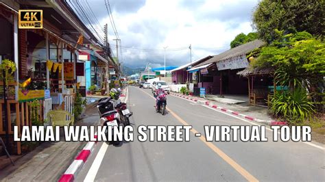 K Koh Samui Lamai Walking Street Virtual Walking Tour Streets Of Thailand YouTube