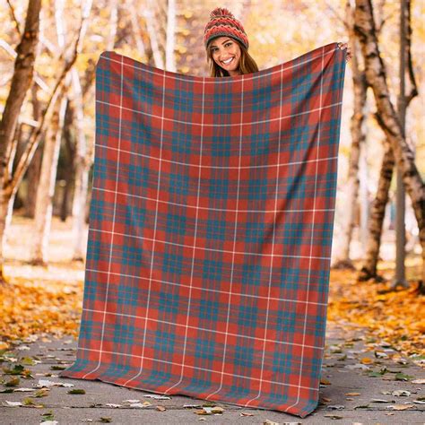 Scottish Hamilton Ancient Clan Tartan Blanket