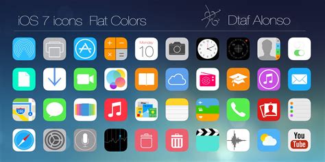 Ios 7 Flat Icons By Dtafalonso On Deviantart