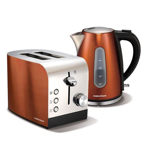 Morphy Richards Copper Accents Kettle And Toaster Set Copper Like Its