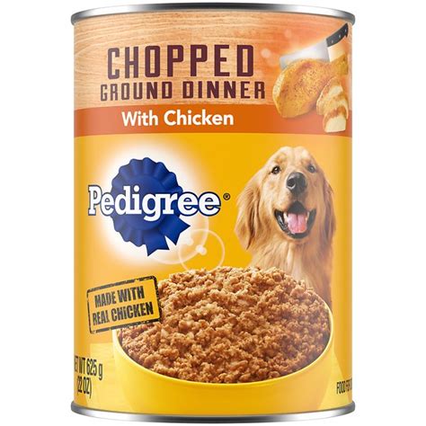 What is in pedigree puppy food? Pedigree Chopped Ground Dinner With Chicken Canned Dog ...