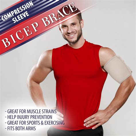 buy bicep tendonitis brace bicep compression sleeve for triceps and biceps muscle support upper
