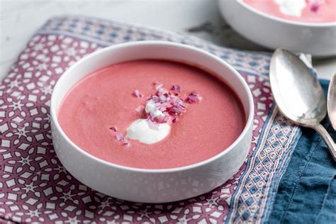 Creamy Roasted Beet Soup Recipe Vegetarian Friendly The Mom 100