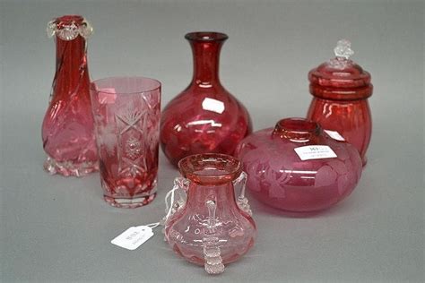Ruby Glass Collection Antique And Later Pieces British Victorian Glass