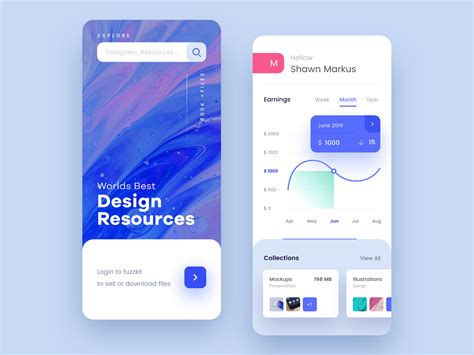 Design Resource Mobile app by Akshay Devazya on Dribbble