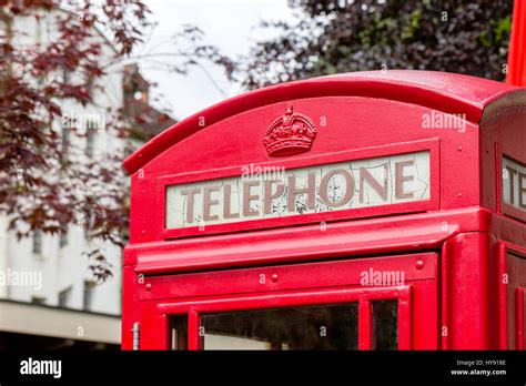 Red Telephone Booth Stock Photo Alamy