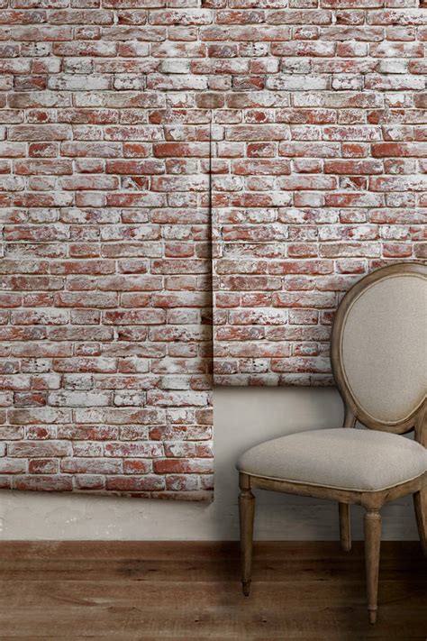 Whitewashed Antique Brick Peel 'n Stick or Traditional | Etsy | Faux brick walls, Antique brick ...