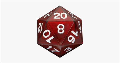20 Sided Dice Png D20 Die Free Transparent Clipart