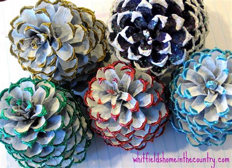 ~ Whitfields Home ♥ In The Country ~ Diy Pine Cone Ornaments