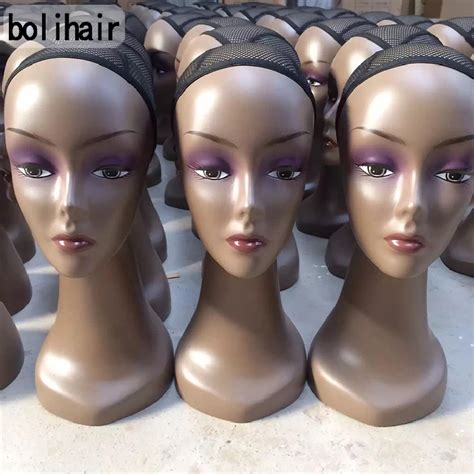 female plastic mannequin head wigs hats cap headphone display maniqui model for wig hair hat