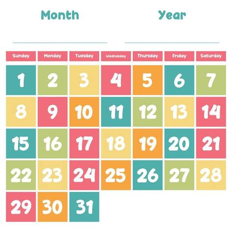 Printable Calendar Numbers Printable Numbers Printable Calendar