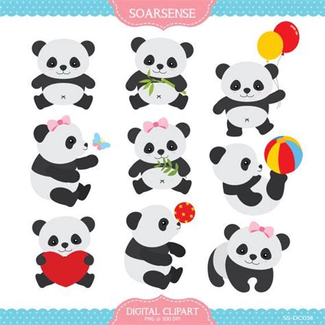 Cute Pandas Clipart Girls Clip Art Library