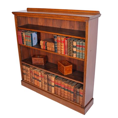 Antique Open Bookshelves Victorian Oak Open Bookcase Open Bookcase