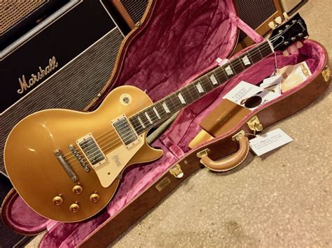 Henry mccullough's gibson les paul goldtop greeting card, dl size. GIBSON HISTORIC ´57 LES PAUL GOLDTOP - Kitarapaja