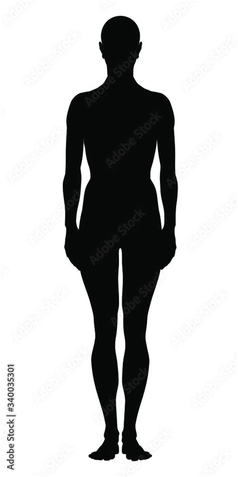 Model Of The Human Body Hand Drawn Androgynous Gender Neutral Figure