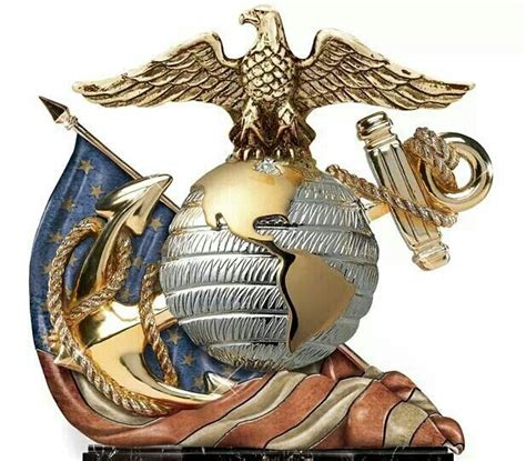 Introducing 'military insignia & heraldry' collection. USMC Eagle, Globe And Anchor Personalized Sculpture | Us ...
