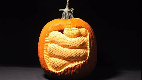 For This One I Visualized A Snake Stowed Away Inside A Pumpkin