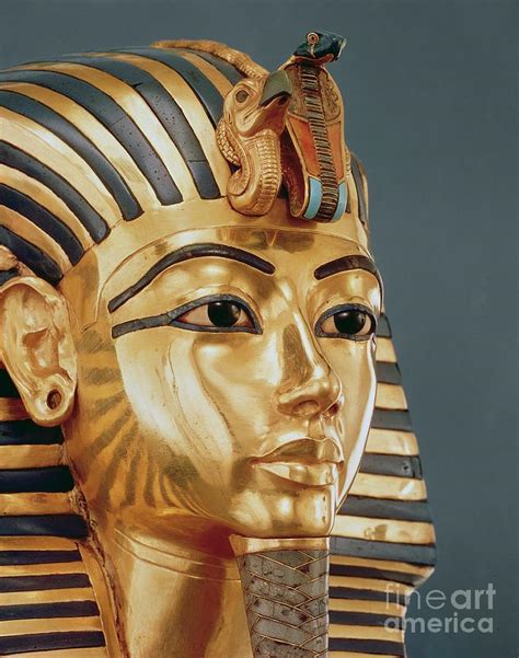 The Funerary Mask Of Tutankhamun Sculpture By Egyptian School Pixels