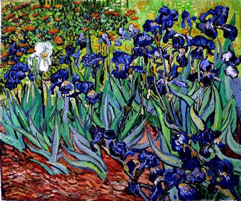 Vincent Van Gogh Irises ゴッホ展 立体複製画 特価正規品 クロス Vincent Van Gogh Irises