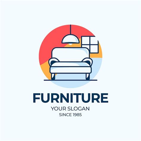 Vector Furniture Design Logo Stamp Furniture Fotos Imagens E