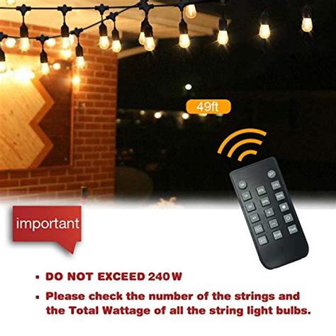 Sunthin 240w Outdoor Dimmer For String Lights Wireless Remote Control
