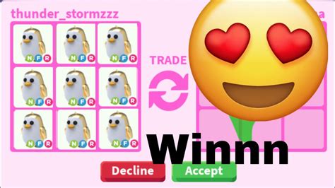 Rating Offers For My Neon Golden Penguin😱😱 Adopt Me Adopt Me Trading