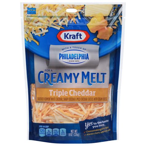 Save On Kraft Creamy Melt Triple Cheddar Cheese Shredded Order Online