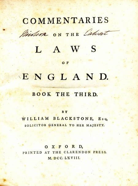 Commentaries On The Laws Of England Wythepedia The George Wythe
