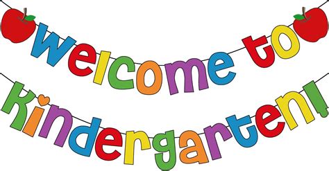 Welcome To Kindergarten Banner First Day Of Kindergarten