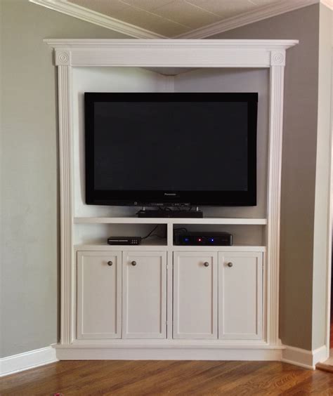 Hand Crafted Custom Corner Entertainment Media Cabinet By The Home