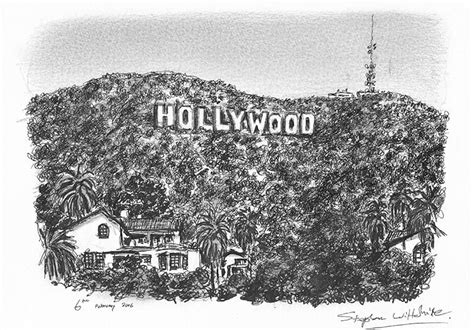 Hollywood Sign Drawing