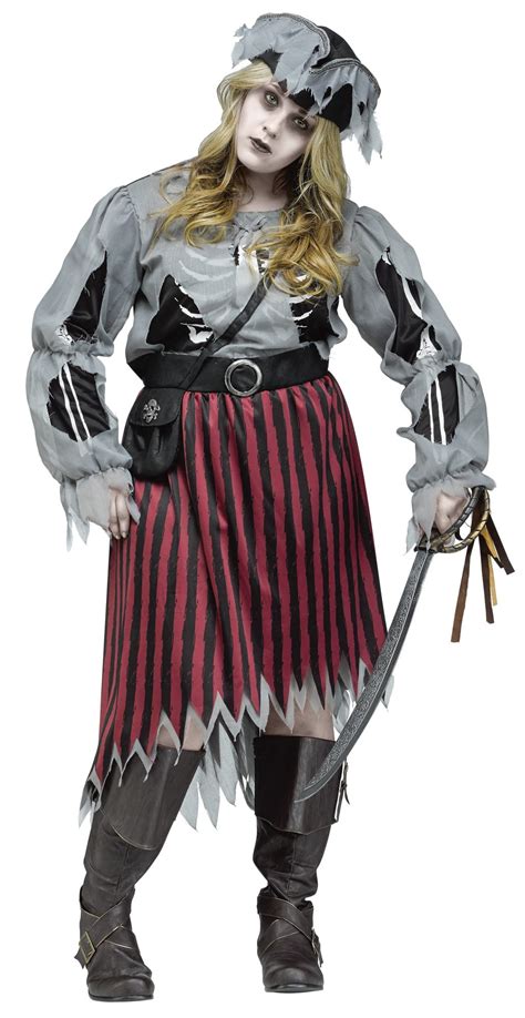 Pirate Zombie Queen Womens Adult Halloween Costume Plus Size Walmart