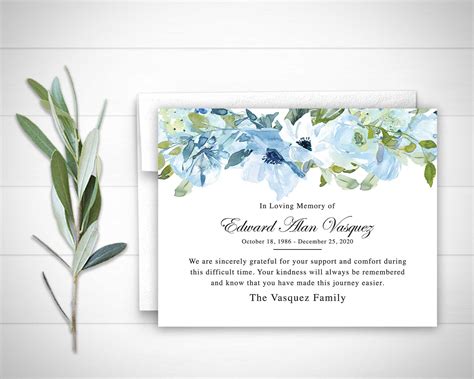 Printable Cards Printables Funeral Thank You Notes Sympathy Thank