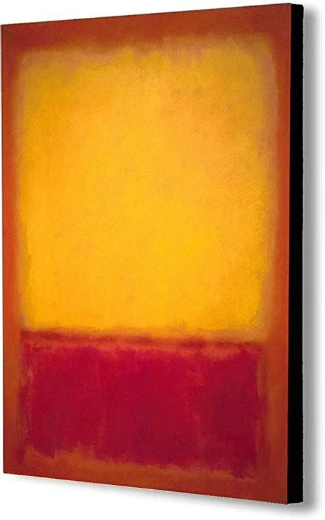 Yellow Over Purple By Mark Rothko Canvas Wall Art Framed Print