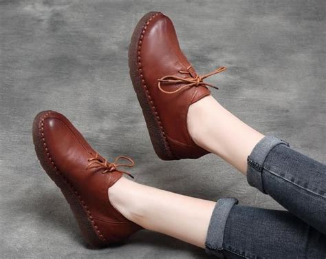 Women Leather Shoes Leather Oxfords Oxford Shoes Soft Etsy Leather