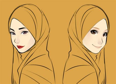 Hijab Drawing Try Different Style Its Fun~~ Its Been Awhile I Didnt