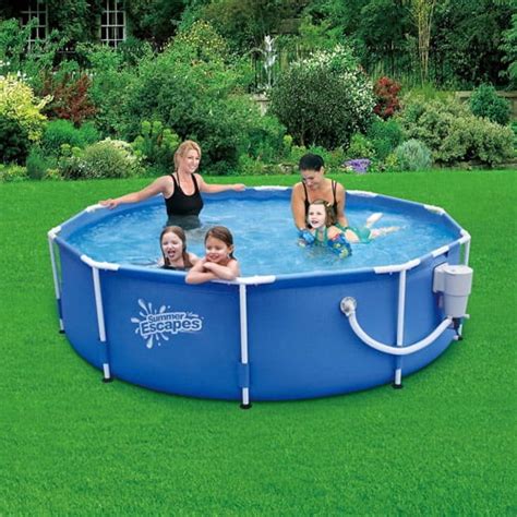 Summer Escapes 10 X 30 Metal Frame Swimming Pool