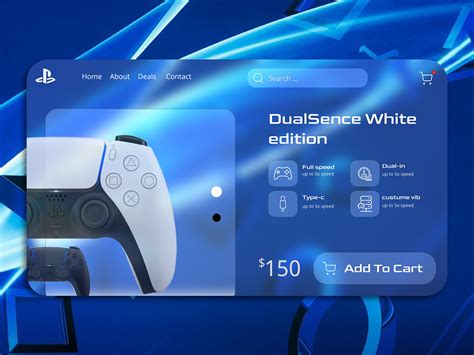 Playstation 5 Dualsense Controller Online Store Ui On Behance