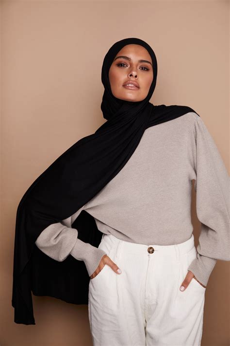 Premium Jersey Hijab Black Voile Chic Usa Reviews On Judge Me