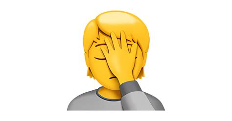 🤦 Pessoa Com A Mão Na Cara Emoji — Significado Copiar E Colar Combinações
