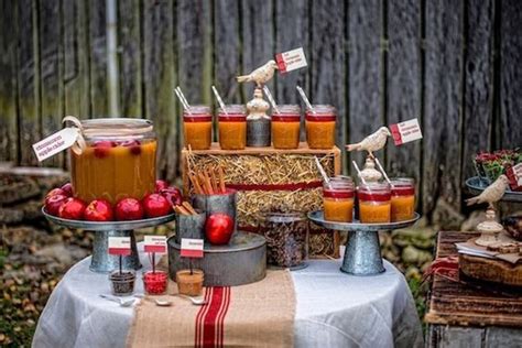 Apple Cider Bar Wedding Candy Apples Apple Red Wedding Autumn Wedding