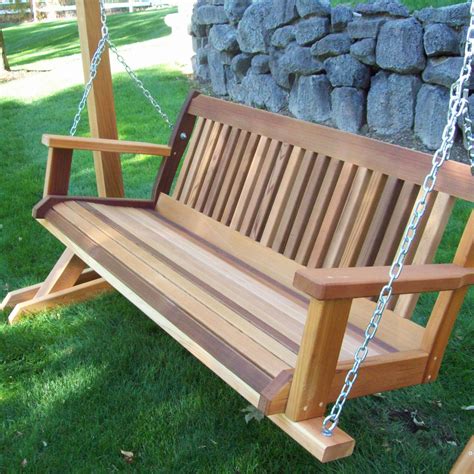 Porch swings are known for, obviously, hanging on a porch. 30 Inspirations Hardwood Hanging Porch Swings with Stand