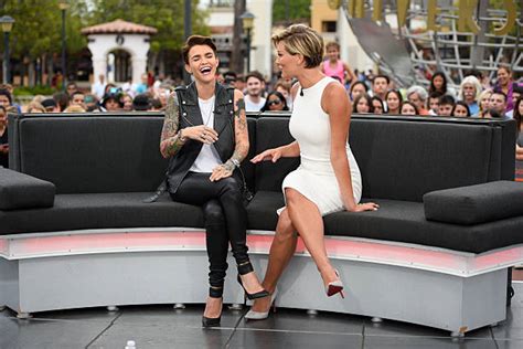 ruby rose mark mcgrath and cody simpson on extra photos and images getty images