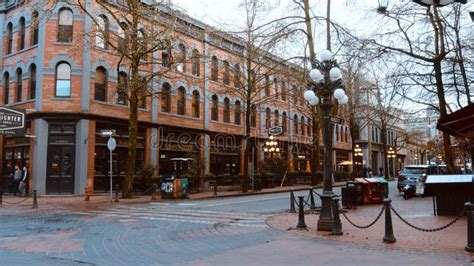 Pubs And Restaurants In Old Town Of Vancouver Gastown District