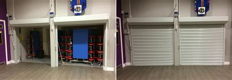 Rsg5700 4hour Fire Rated Steel Security Roller Shutter Fitted To A