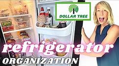 Refrigerator organization with DOLLAR TREE bins!