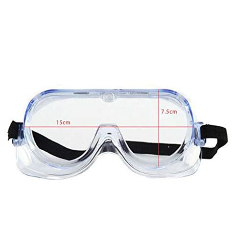 Genmine Safety Goggles Over Glasses Anti Fog Lab Safety Goggle Chemical Splash Impact Clear Eye