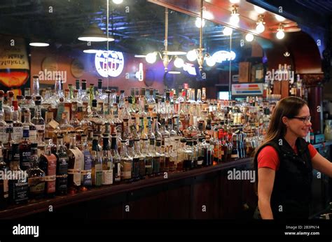 The Bourbon Bar Inside Of Old Talbott Tavern With Bartenderbardstown
